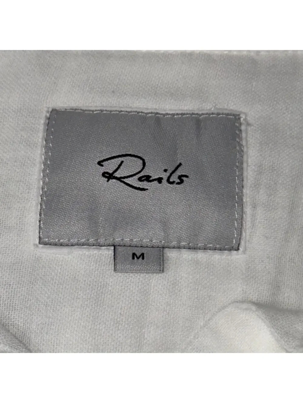 RAILS Women’s Ellis Button-Up Gauze Shirt in White-Size Medium - Picture 11 of 15